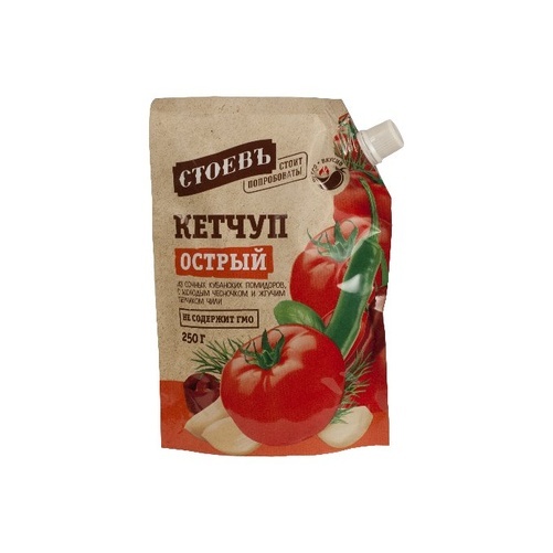 Кетчуп томатный острый «Стоевъ» 250 г