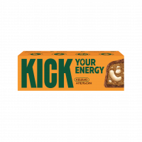Кешью батончик с какао и маслом апельсина в карамельном шоколаде «KICK YOUR ENERGY» 45 г