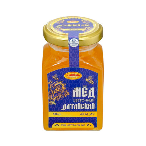 Мед натуральный Алтайский «Акациевый» «Медовый край» 330 г