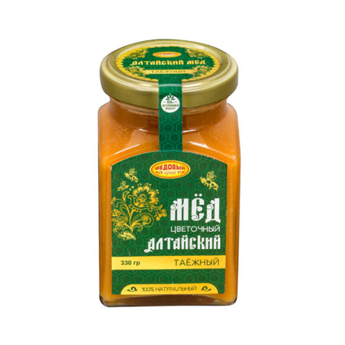 Мед натуральный Алтайский «Таежный» «Медовый край» 330 г