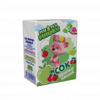 Производитель Сок яблочно-вишневый осветленный для питания детей раннего возраста «Ми-ми-мишки» 200 мл