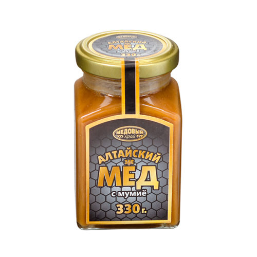 Мед натуральный с мумиё «Медовый край» 330 г
