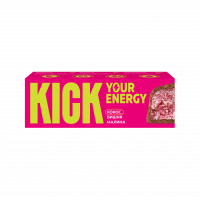 Батончик «KICK» кокосовый с вишней и малиной в карамельном шоколаде «KICK YOUR ENERGY» 45 г