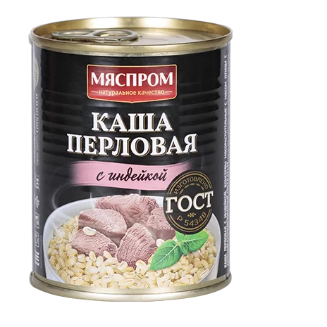 Каша перловая с индейкой «МЯСПРОМ» 338 г