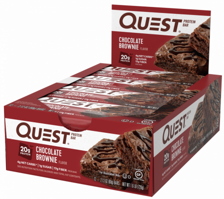 Протеиновые батончики Шоколадный Брауни «QuestBar» 750 грамм