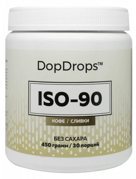 Изолят Сывороточного Белка ISO-90, 30 порций «DopDrops» 450 г