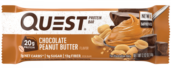 Протеиновые батончики Шоколад и Арахисовая Паста «QuestBar» 750 грамм