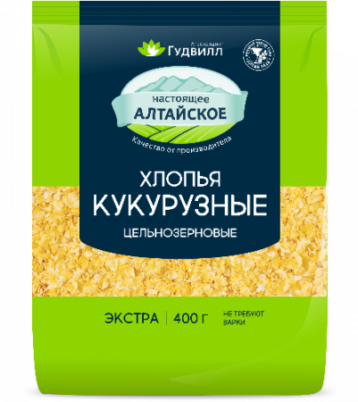 Кукурузные хлопья в мягкой упаковке «Агрохолдинг Гудвилл» 400 г