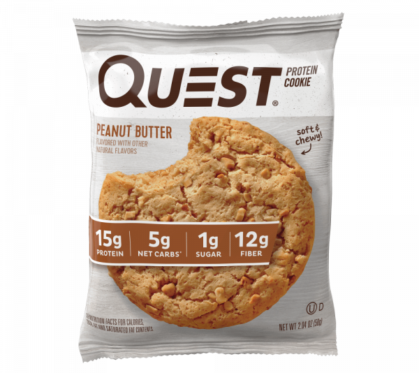Протеиновое Печенье Ореховое с Арахисовой пастой без сахара «Quest Protein Cookie» 750 грамм