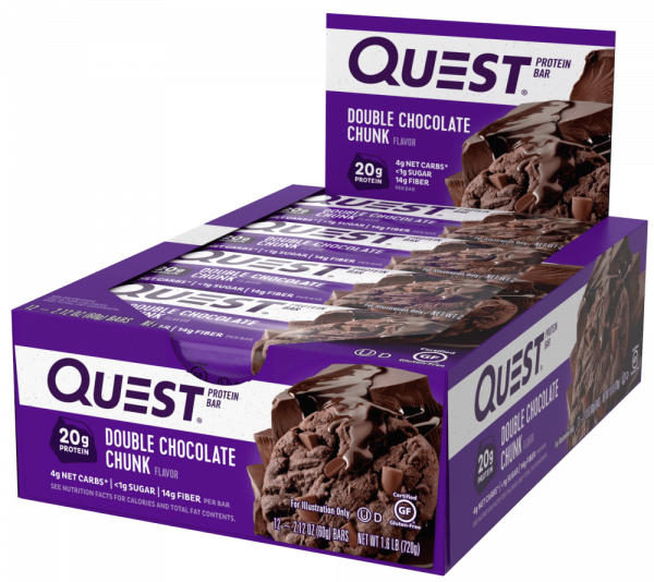 Протеиновые батончики Двойной Шоколад «QuestBar» 750 грамм