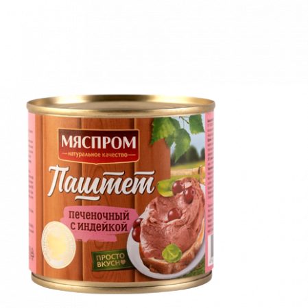 Паштет - печеночный с индейкой «МЯСПРОМ» 240 г