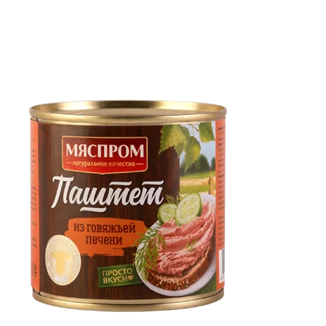 Паштет - паштет из говяжьей печени «МЯСПРОМ» 240 г